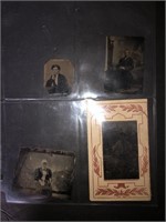 4 x Tintype photos