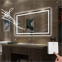 Gesipor LED Bathroom Mirror - 48" x 36"  Lighted M
