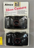 Two Vintage Aimex Cameras