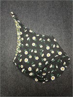 Vintage hand-sewn reversible sling hobo bag