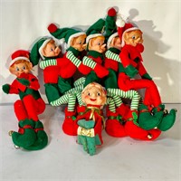 Vintage Christmas Ornament Climbing Stacking Elves