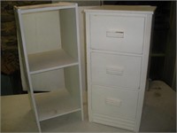 3 Drawer Wood Cabinet and Wood Composite Shelf