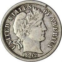 1892-O BARBER DIME - FINE