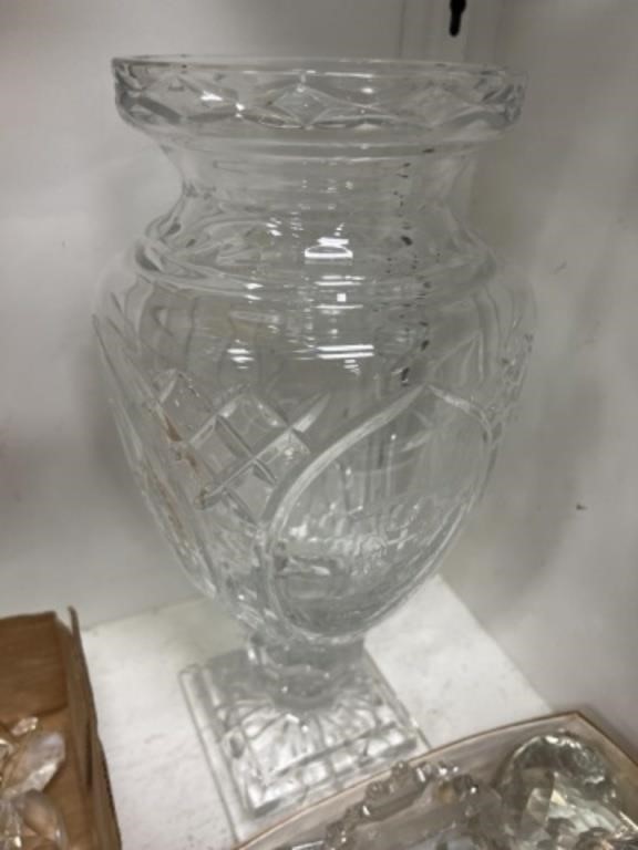 Large Pattern Glass Vase