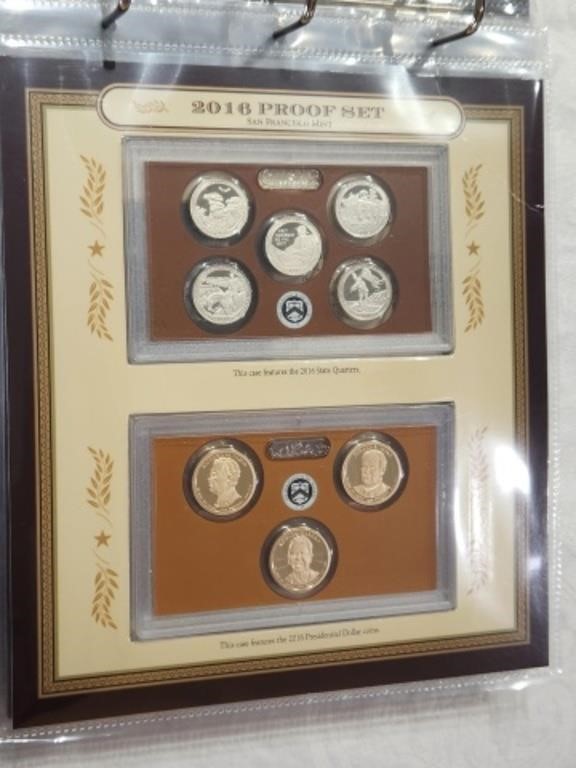 2015 & 2016 San Francisco Mint Proof Sets