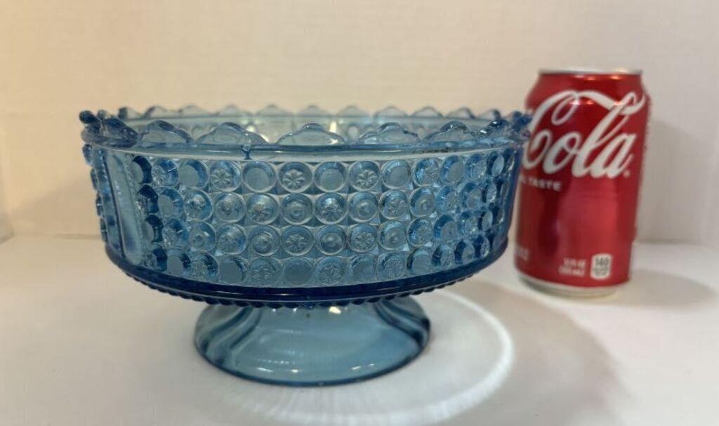 Antique Richards & Hartley Blue Glass Dish