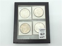 Lot of 4-1923 Silver Peace Dollars