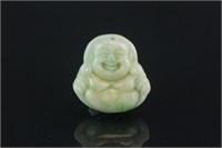 Chinese Green Jadeite Buddha Pendant