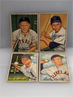 1952 Bowman 4 Diff  #124 Tebbetts Indians etc.