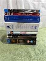 Stack of Blu-ray movies and box sets