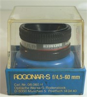 ROGANAR-S F/4,5 - 60 MM LENSE W/ CASE