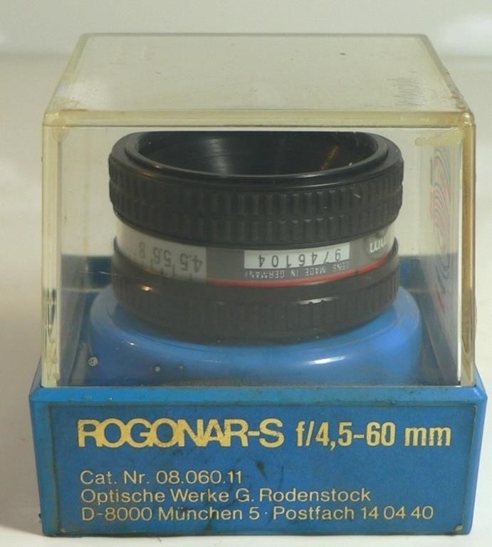 ROGANAR-S F/4,5 - 60 MM LENSE W/ CASE