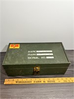 VTG 1964 G.I. Joe Wooden Footlocker W/Accessories