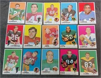 15 CARD LOT 1969 TOPPS FOOTBALL