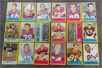 18 CARD LOT 1967 PHILADELPHIA FOOTBALL CARDS