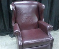 LEATHER WINGBACK RECLINER