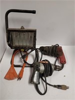 Electric Drills and Flood Lamp