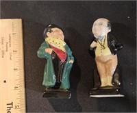 2 small Royal Doulton figures: Pickwick, Toby