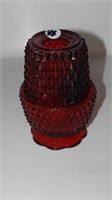 Ruby Red Fairy Lite Candle