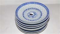 Rice Bowls Blue and White with Dragon