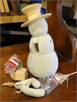 D-I-Y Nutcracker Snowman w/ decor