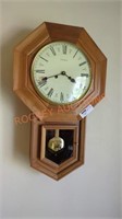 Vintage emperor wall clock with key