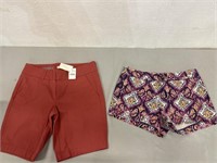 2 Pairs Of Women’s J.Crew Shorts- Size 6