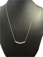 Brilliant Diamond Bar Designer Necklace