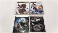 (4) Playstation 3 Games, Call of Duty Black Ops,