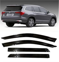 LINLINS Outside Mount 4pcs Side Window Deflectors