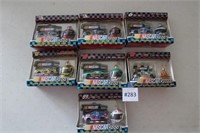 Group NASCAR Dated Collectible Helmet Ornament Set