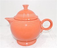 Fiesta Post 86 teapot, persimmon, glaze flaw
