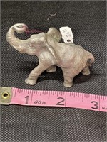 Vintage Pewter Elephant Figurine Stamped