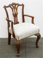 Child's Arm Chair, Chippendale-Manner in Oak