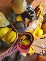 Large lot Of Fire Fighter Helmets