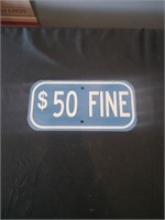 $50 fine sign