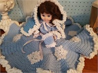 Doll w/ knitted dress