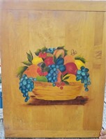 18" x 24" Tole Painted Dough Board