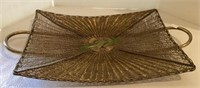 Uniquewoven brass tray made in India with