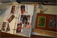 Photo Album & Plaque with Sports Cards