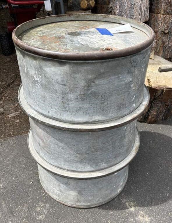 Vintage Associated Oil Metal Barrel