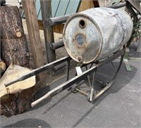 Vintage Barrel & Cart