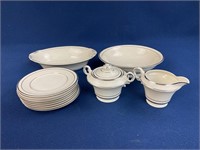 (12) Pieces of Columbia Old Ivory China, Creamer,