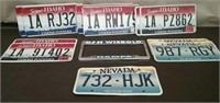 Box-Idaho & Nevada License Plates & Frame