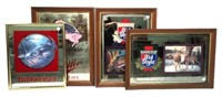 4 pc. Lot of  Beer Mirrors