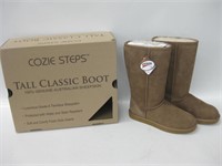 NWT & Box Coozie Steps Sheepskin Boots Size 8