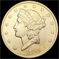 1898-S $20 Gold Double Eagle UNCIRCULATED