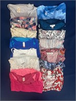 (14) Ladies/Women’s Size XL blouses and shirts