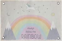 Creative Co-Op Always Follow Flax Rainbow Wall Dco