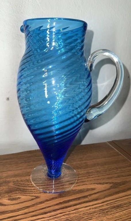 Blown Glass Pitcher